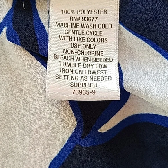 Liz Claiborne Floral Blouse 0X - Picture 5 of 6